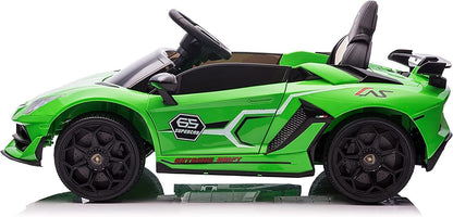 Licensed Lamborghini Ride-On Car Toy with Hydraulic Door and 3-Speed Function - 2x35W Motor, 12V Battery