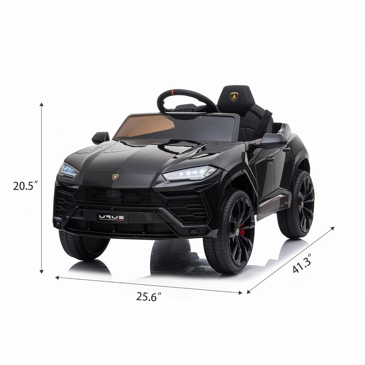 Licensed Lamborghini Urus SUV Ride-On Car for Kids with Remote Control and MP3 Player - 12V