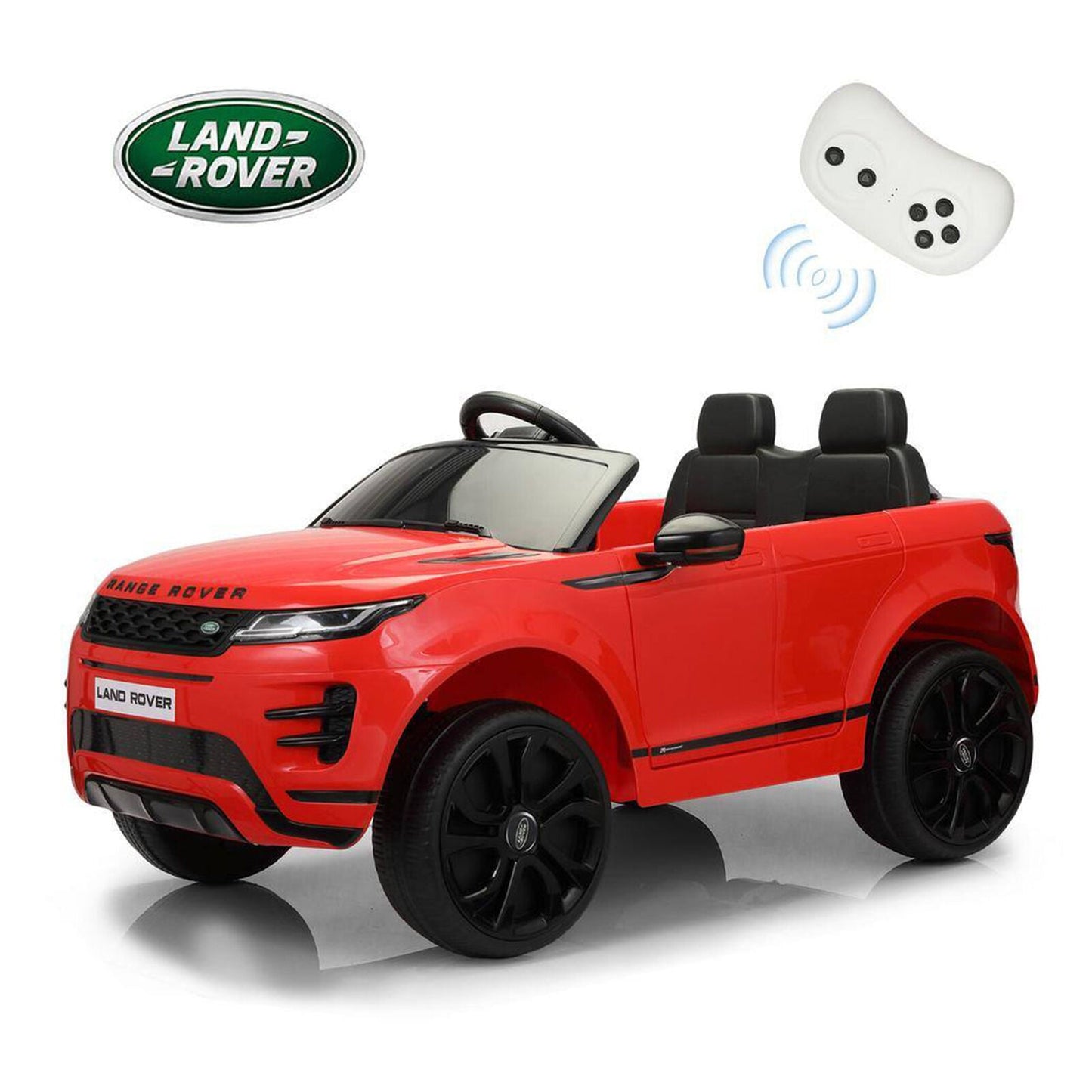 Licensed Land Rover 12V Electric Ride-On Toy for Kids, Red (Open Box)