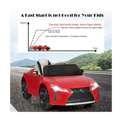 Licensed Lexus LC500 12V Electric Ride-On Car with Remote Control for Kids