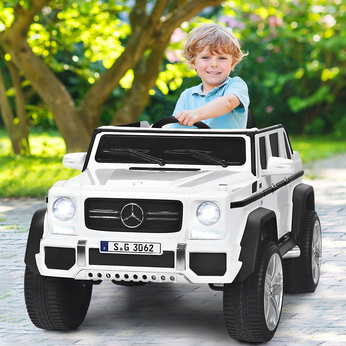 Licensed Mercedes Benz 12V Electric Kids RC Ride On Car - Battery Powered