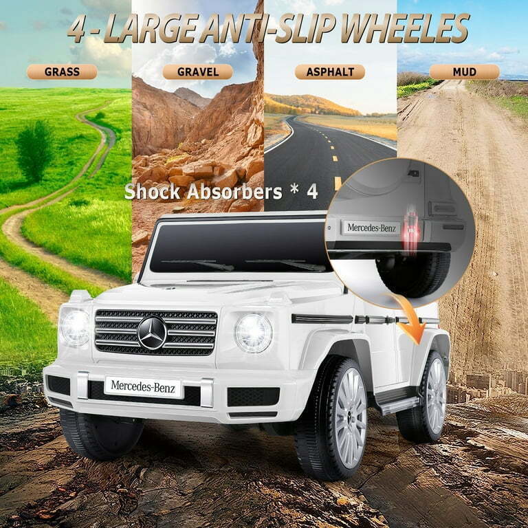 Licensed Mercedes-Benz 12V Kids Ride On SUV with Remote Control - 100W Powered Toy