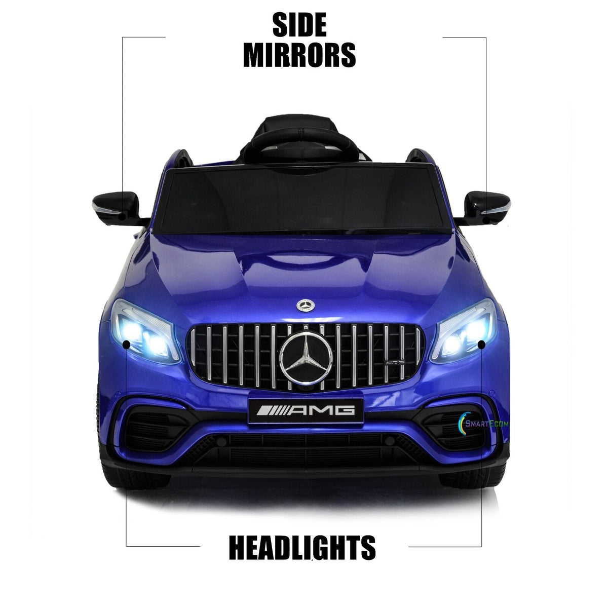 Licensed Mercedes-Benz 12V One Seater Car with R/C and MP3 - Available in Multiple Colors
