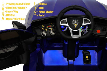 Licensed Mercedes-Benz 12V One Seater Car with R/C and MP3 - Available in Multiple Colors