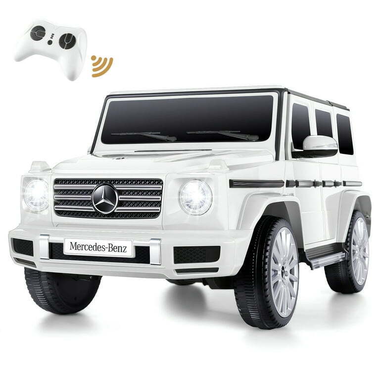 Licensed Mercedes-Benz 12V Ride On Car for Kids with Remote Control and LED Lights - 3 Speed Options