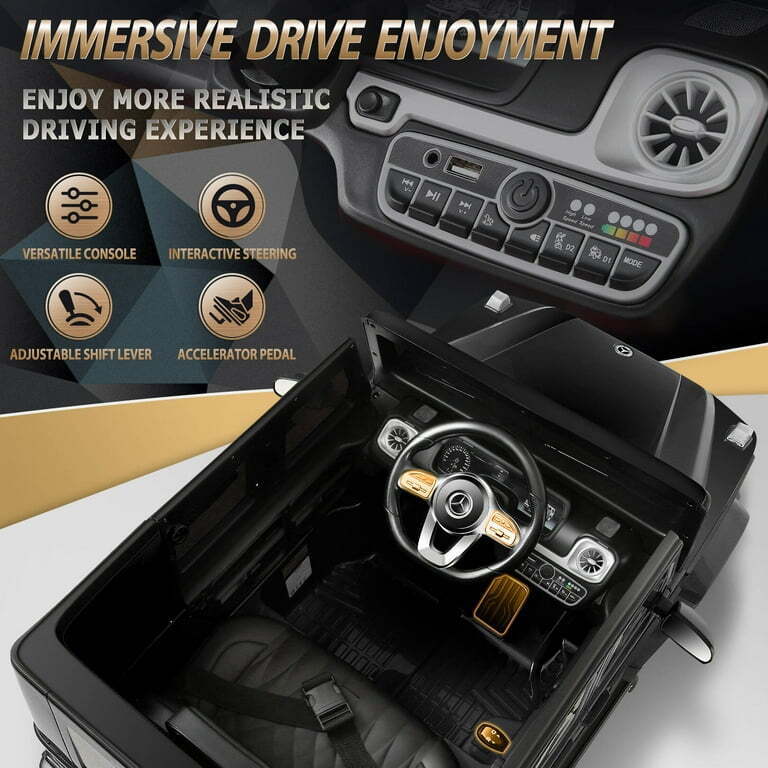Licensed Mercedes-Benz 12V Kids Ride On Car with Remote Control and 3 Speeds - Brand New SUV Toy Truck