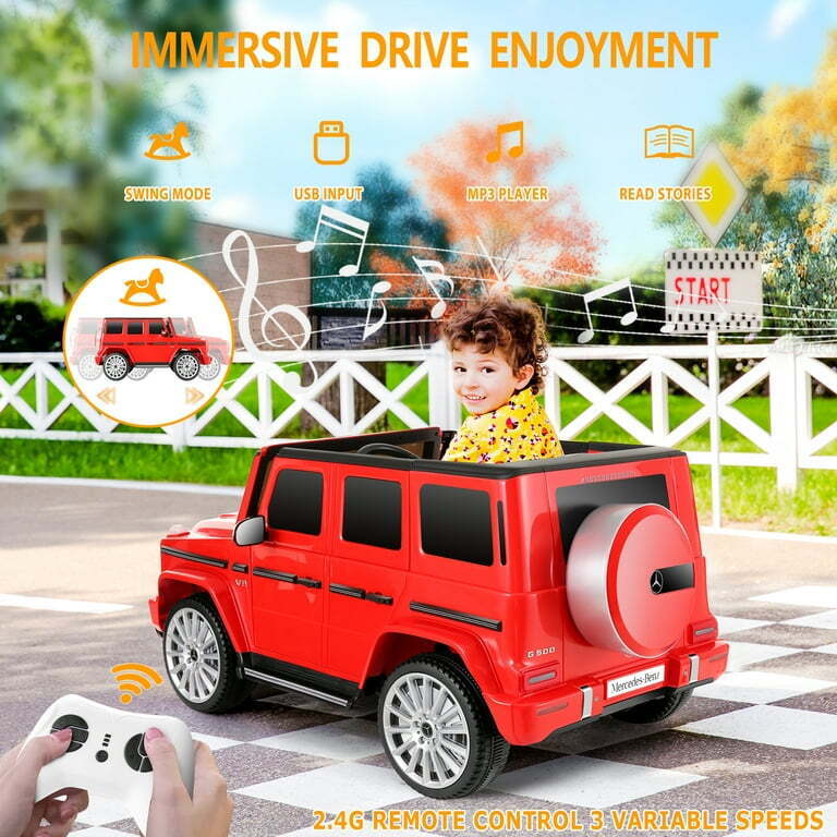 Licensed Mercedes-Benz 12V Kids Ride On Car with Remote Control and 3 Speeds - Brand New SUV Toy Truck