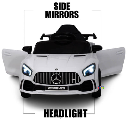 Licensed Mercedes-Benz 12V Ride-On Car with RC Control, MP3 Player, and Multiple Color Options for Kids