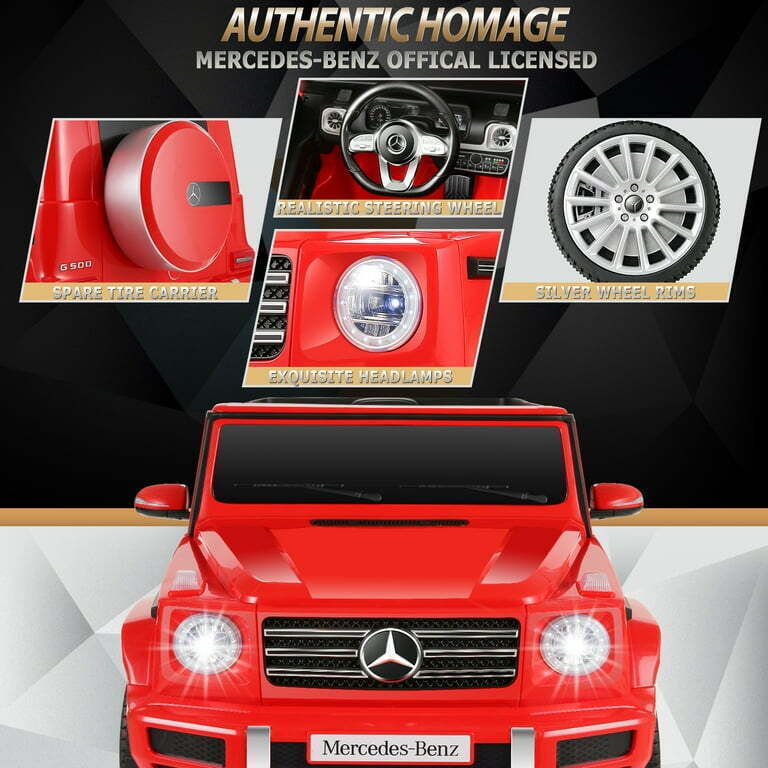 Licensed Mercedes-Benz 12V SUV Ride-On Car for Kids with Remote Control