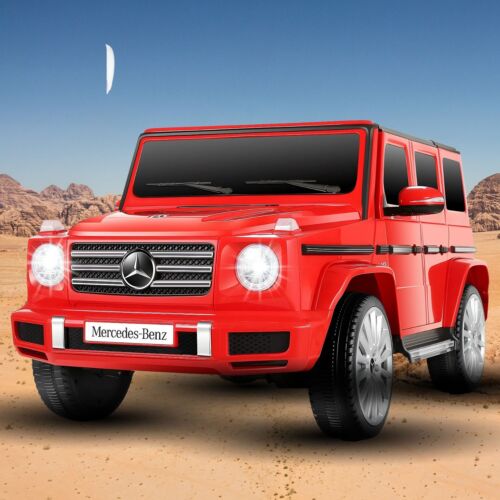 Licensed Mercedes-Benz G500 12V Ride-On Car with Remote Control and AUX/USB Connectivity for Kids