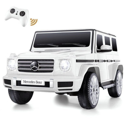 Licensed Mercedes-Benz G500 12V Ride-On Car with Remote Control and AUX/USB Connectivity for Kids