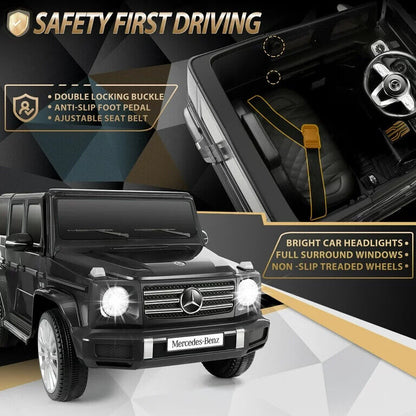 Licensed Mercedes-Benz G500 4WD Battery Powered Ride-On Car for Kids (12V)