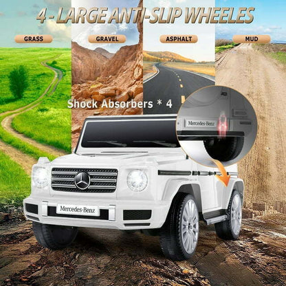 Licensed Mercedes-Benz G500 4WD Kids Ride-On Car with Remote Control and Music