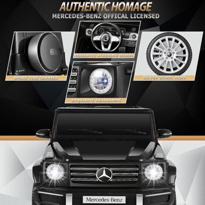 Licensed Mercedes-Benz G500 12V Battery Powered Ride On Car with Remote Control for Kids