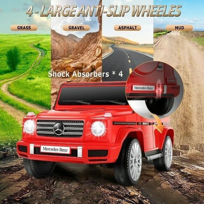Licensed Mercedes-Benz G500 12V Battery Powered Ride On Car with Remote Control for Kids