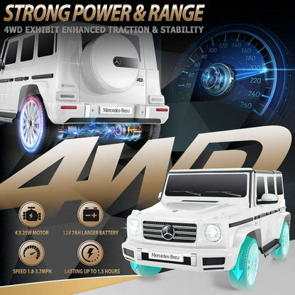 Licensed Mercedes-Benz G500 4WD Kids Ride-On SUV with Remote Control - A+ Quality
