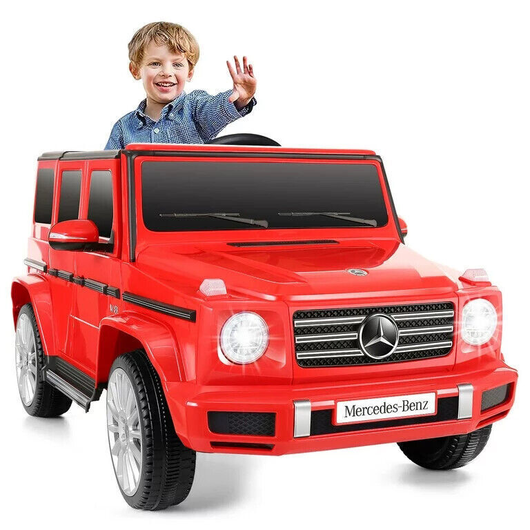 Licensed Mercedes Benz G500 Electric Ride-On Car for Kids, 12V Battery Powered Vehicle