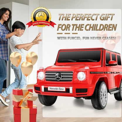 Licensed Mercedes Benz G500 Electric Ride-On Car for Kids, 12V Battery Powered Vehicle