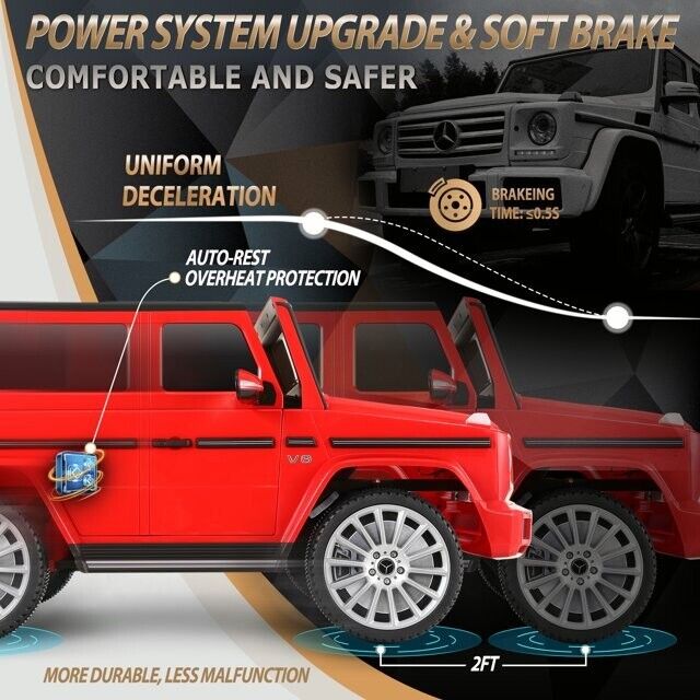 12V Battery Powered G500 Kids Ride on Car with Parental Remote Control and LED Lights