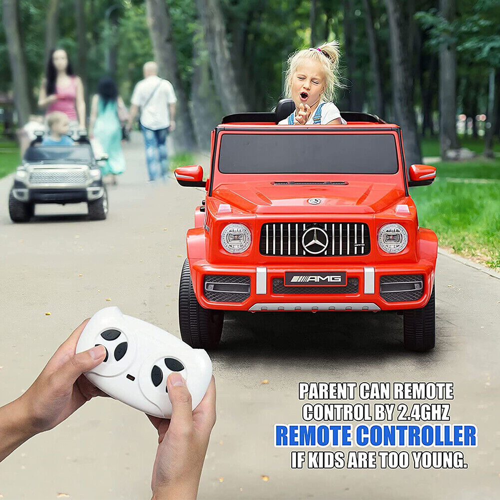 Licensed Mercedes-Benz G63 Electric Ride-On Car for Kids with Remote Control - 12V