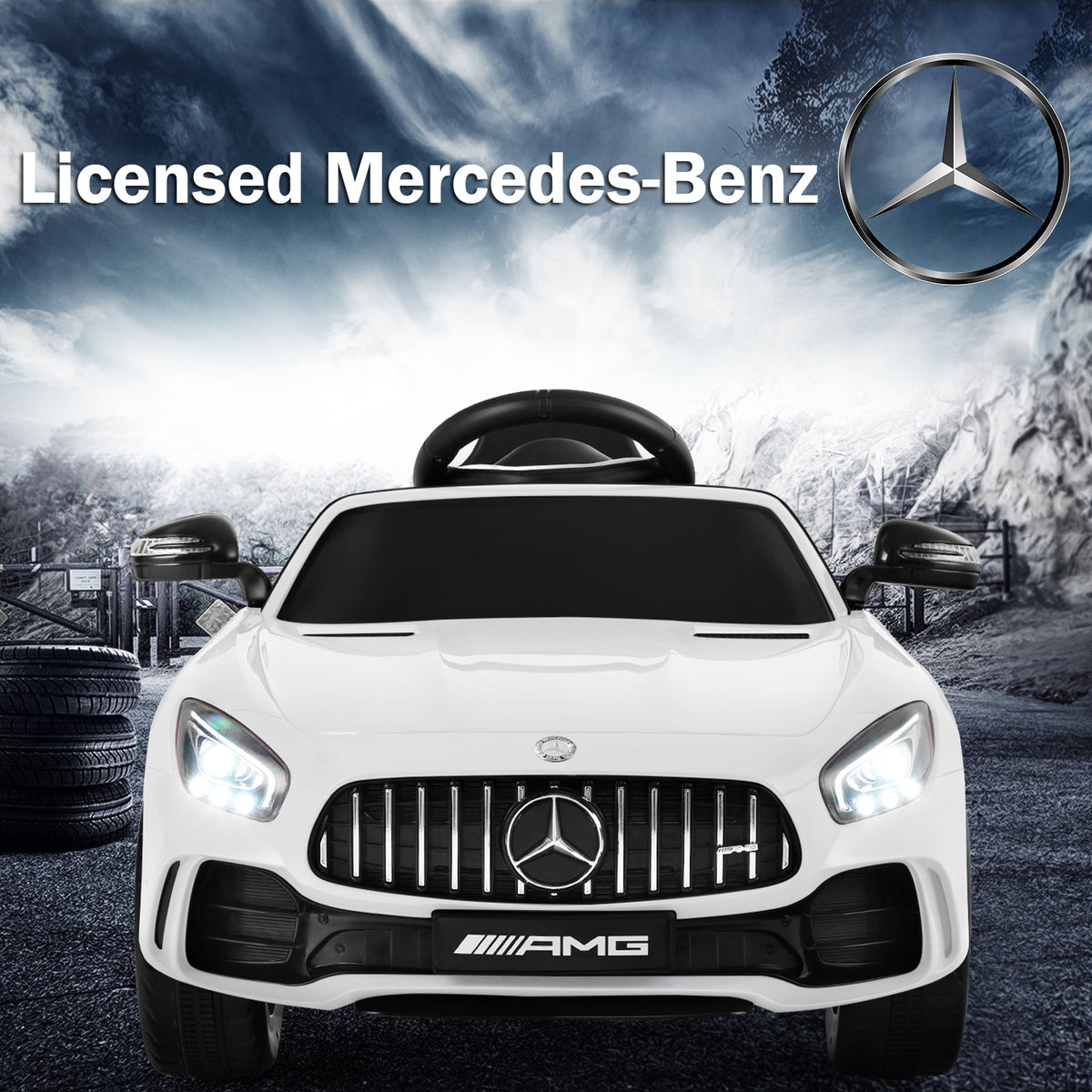Licensed Mercedes-Benz GTR 12V Kids Ride On Car with Battery Power - The Ultimate Electric Toy