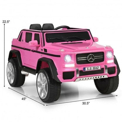 Licensed Pink Mercedes-Benz Kids Ride On Car - 12V Battery Powered