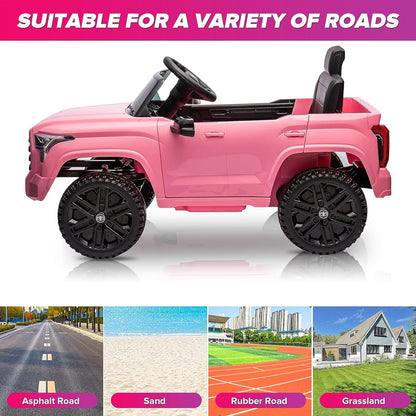 Licensed Toyota Tundra Pickup Electric Car for Kids - 12V 2-Seater Ride On Truck
