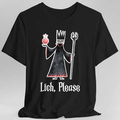 Lich Please Funny D&D T-Shirt