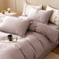 Lily of the Valley Embroidered Silky Bedding Set / Cream