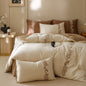 Lily of the Valley Embroidered Silky Bedding Set / Green