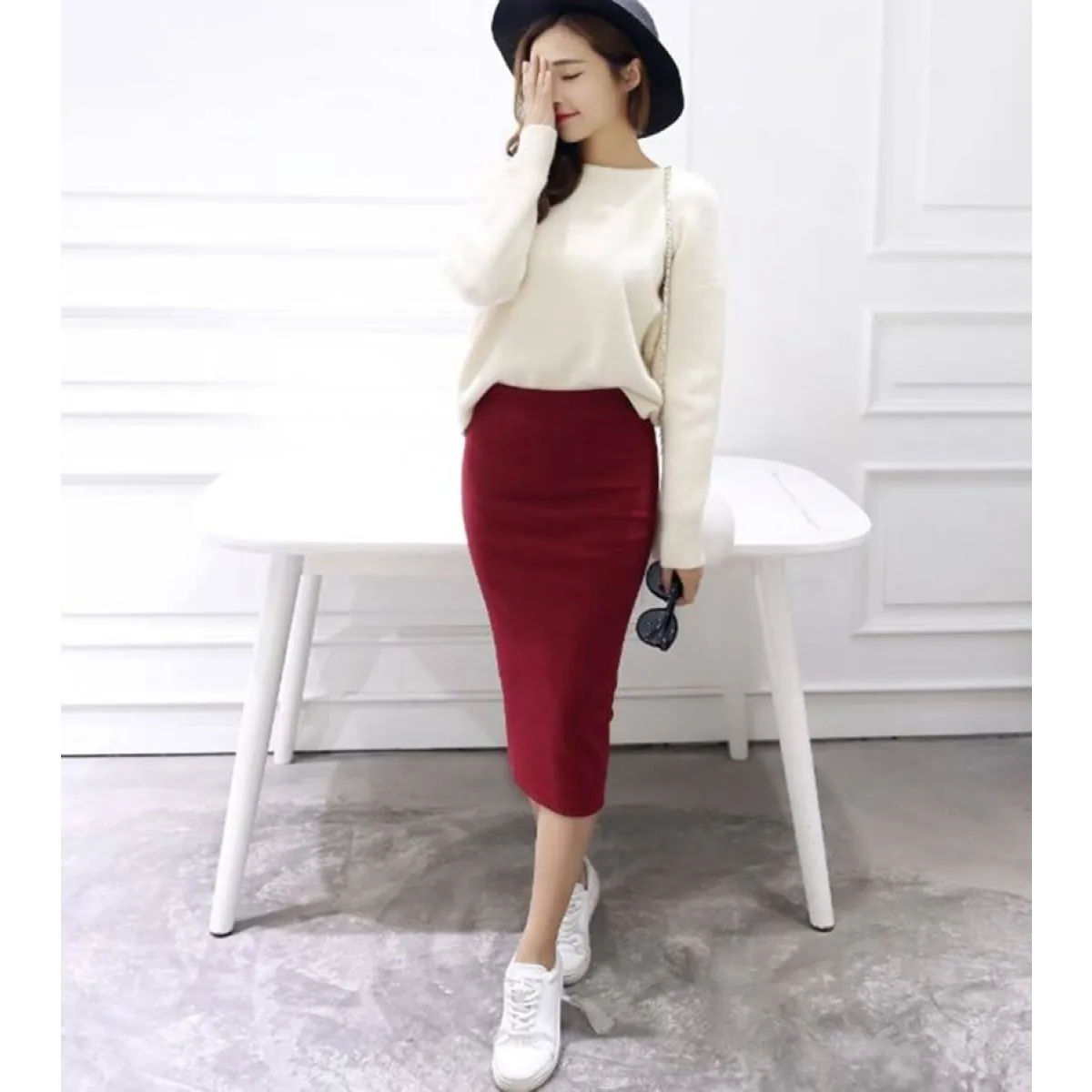 Long Midi Pencil Skirts
