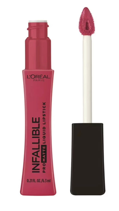 L'Oréal Paris Infallible Pro-Matte Liquid Lipstick, Raspberry Rose 0.21 oz