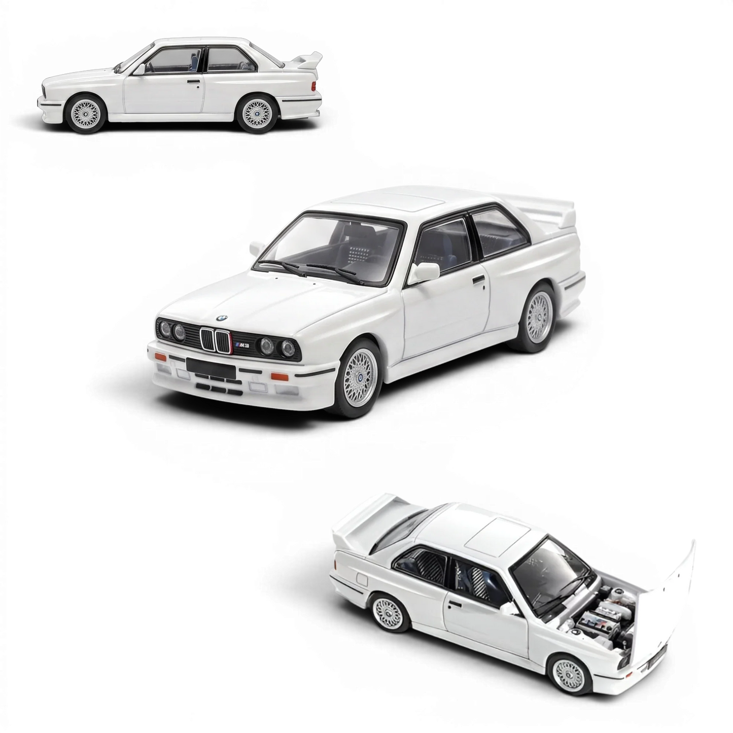 Mortal BMW E30 M3 Sedan Pearl White 1:64