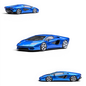 FuelMe Model Countach LPI 800-4 Dark Blue 1:64