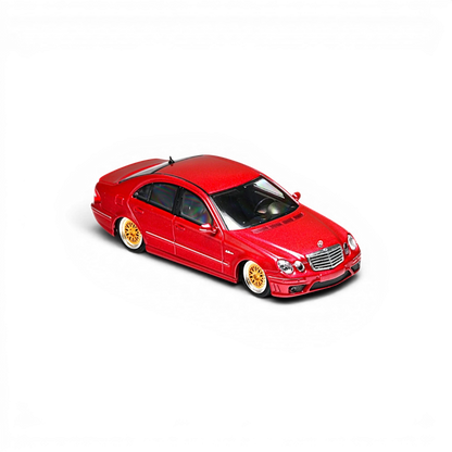 MK Model Mercedes-Benz E63 AMG W211 Lowered Red 1:64
