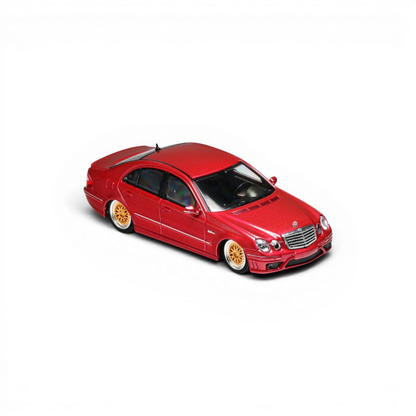 MK Model Mercedes-Benz E63 AMG W211 Lowered Red 1:64