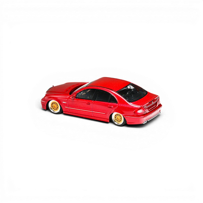 MK Model Mercedes-Benz E63 AMG W211 Lowered Red 1:64