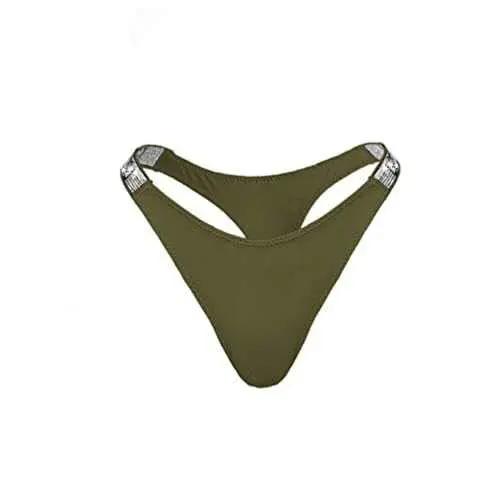 Love Salve Rhinestone Cotton Thong — Brazilian Lingerie for Women