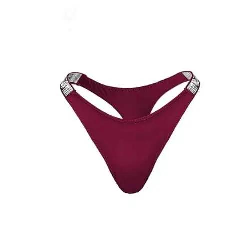 Love Salve Rhinestone Cotton Thong — Brazilian Lingerie for Women