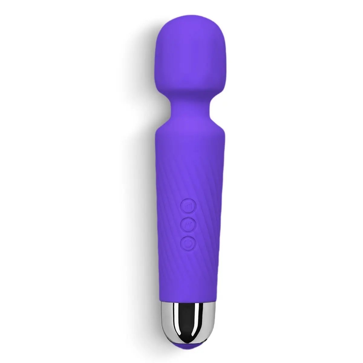 3 Colors Rechargeable 20 Speed Handheld Massager Vibrator Wand Vibrating Massager