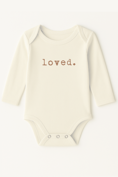 Loved Clay Organic Cotton Baby Bodysuit Long Sleeve