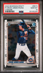 Graded 2020 Topps Bowman Draft Pete Crow Armstrong #BD72 Chrome Rookie RC Baseball Card PSA 10 Gem Mint