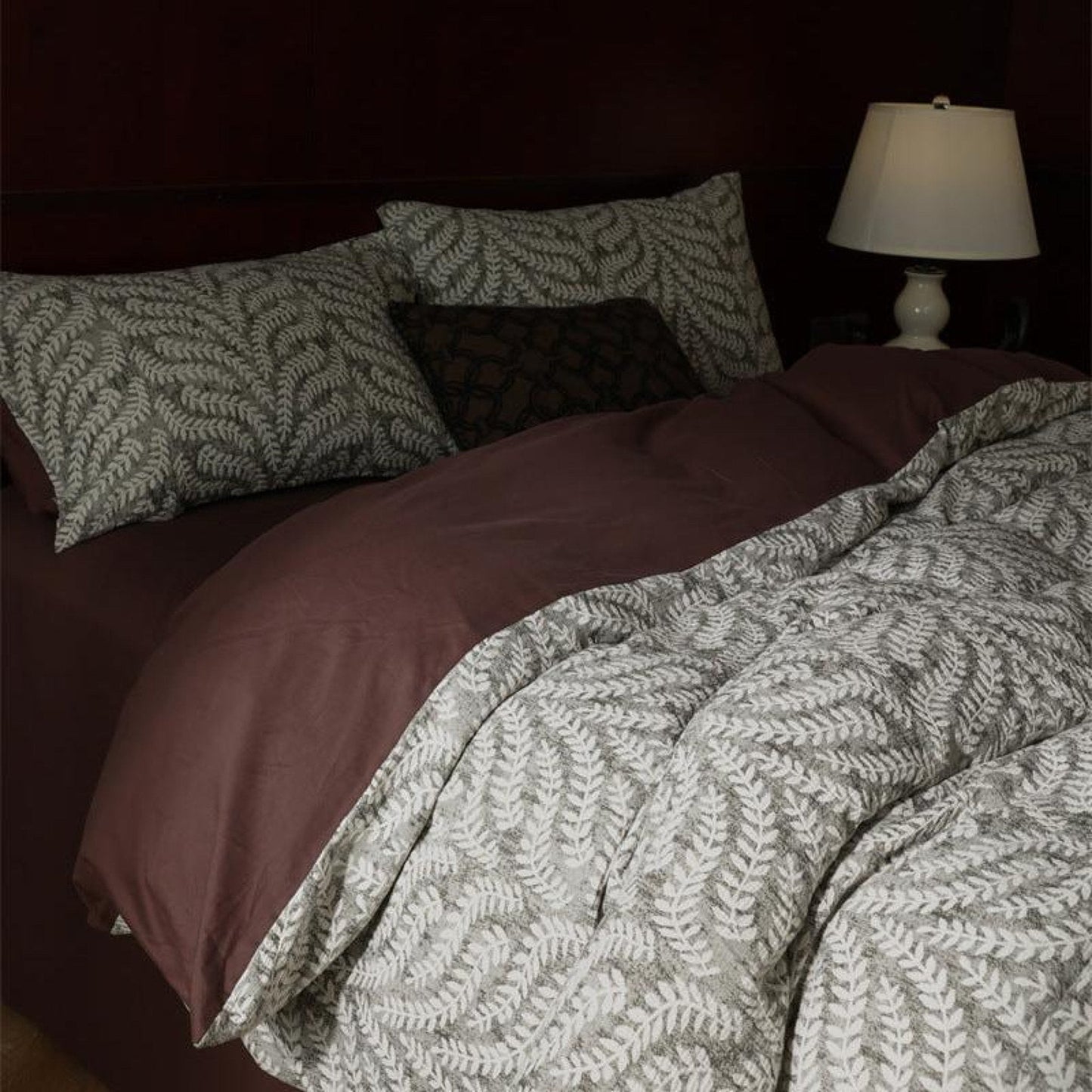Lucien Silky Vintage Jacquard Bedding Set / Blue