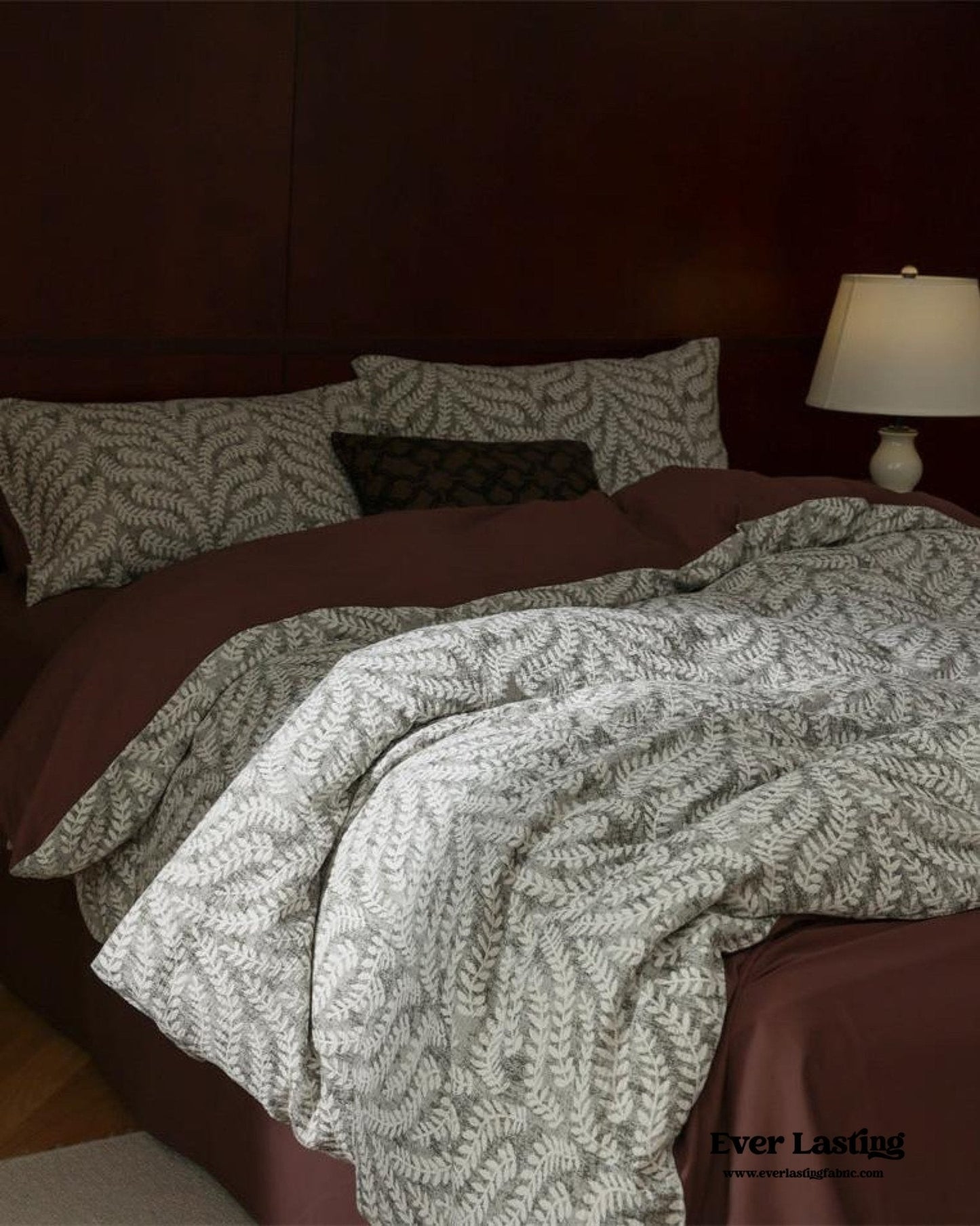 Lucien Silky Vintage Jacquard Bedding Set / Blue