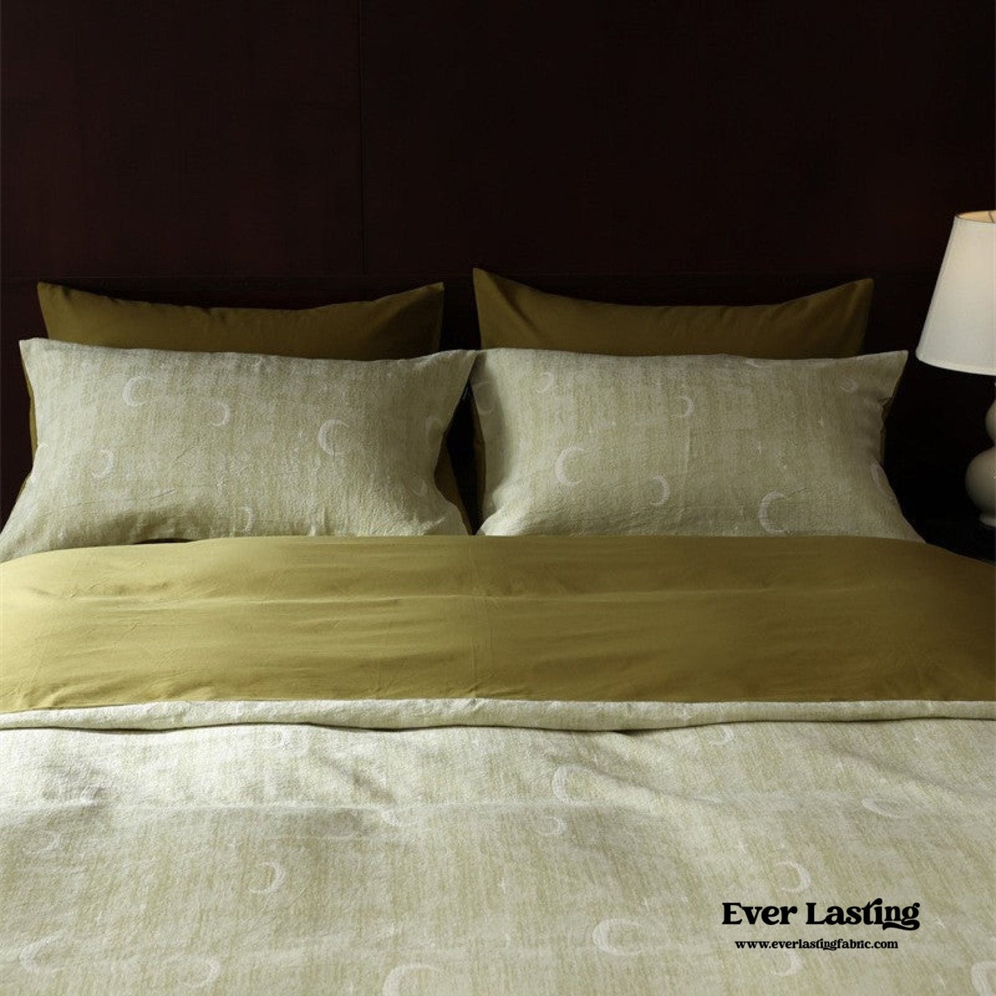 Lucien Silky Vintage Jacquard Bedding Set / Brown