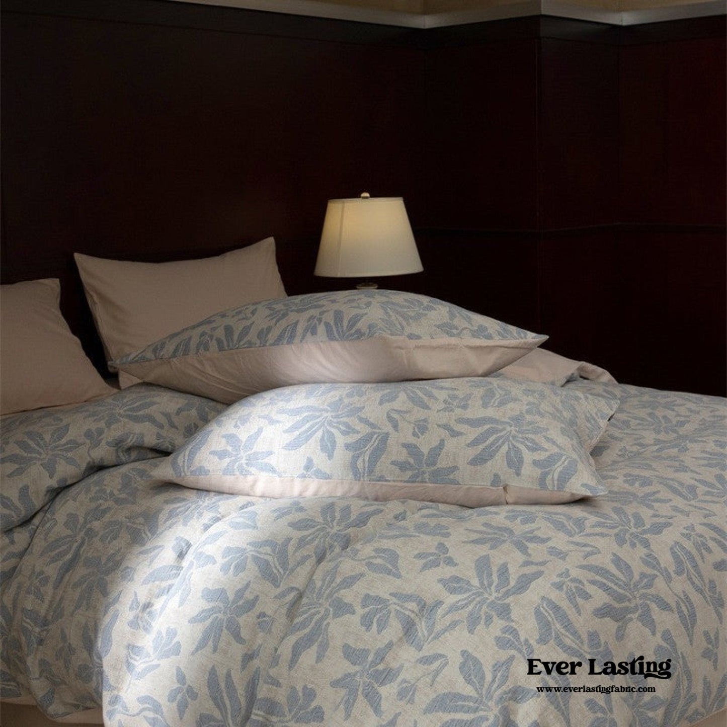 Lucien Silky Vintage Jacquard Bedding Set / Brown