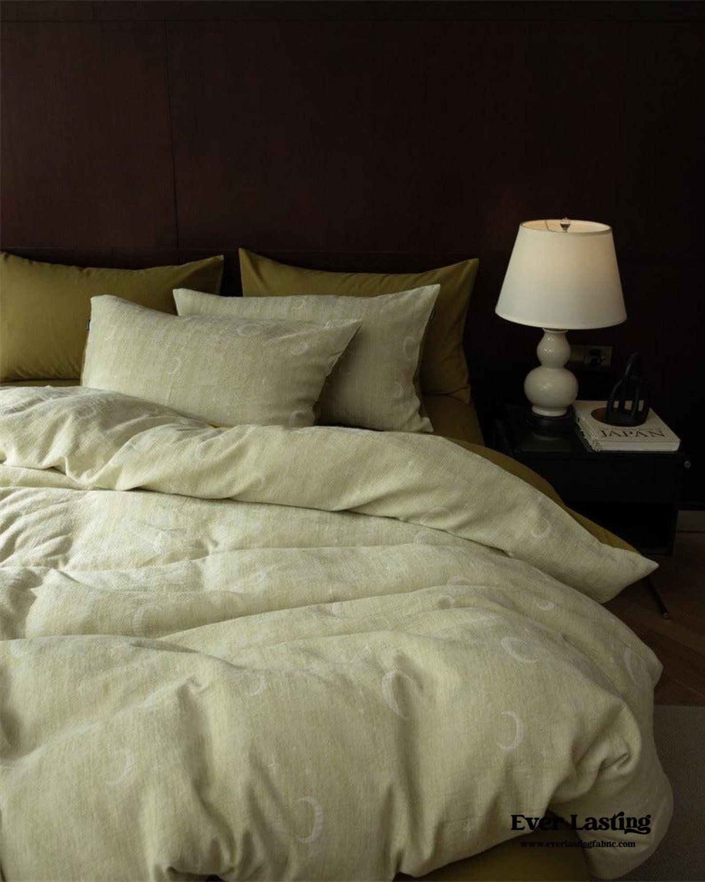Lucien Silky Vintage Jacquard Bedding Set / Brown