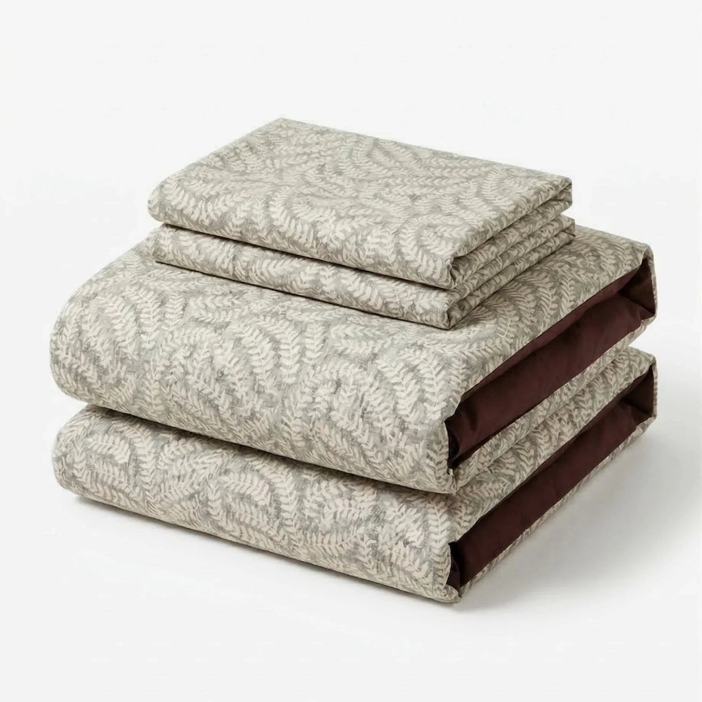 Lucien Silky Vintage Jacquard Bedding Set / Brown