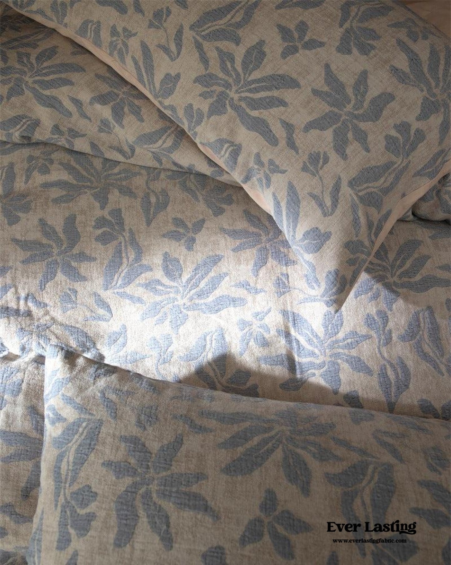 Lucien Silky Vintage Jacquard Bedding Set / Green