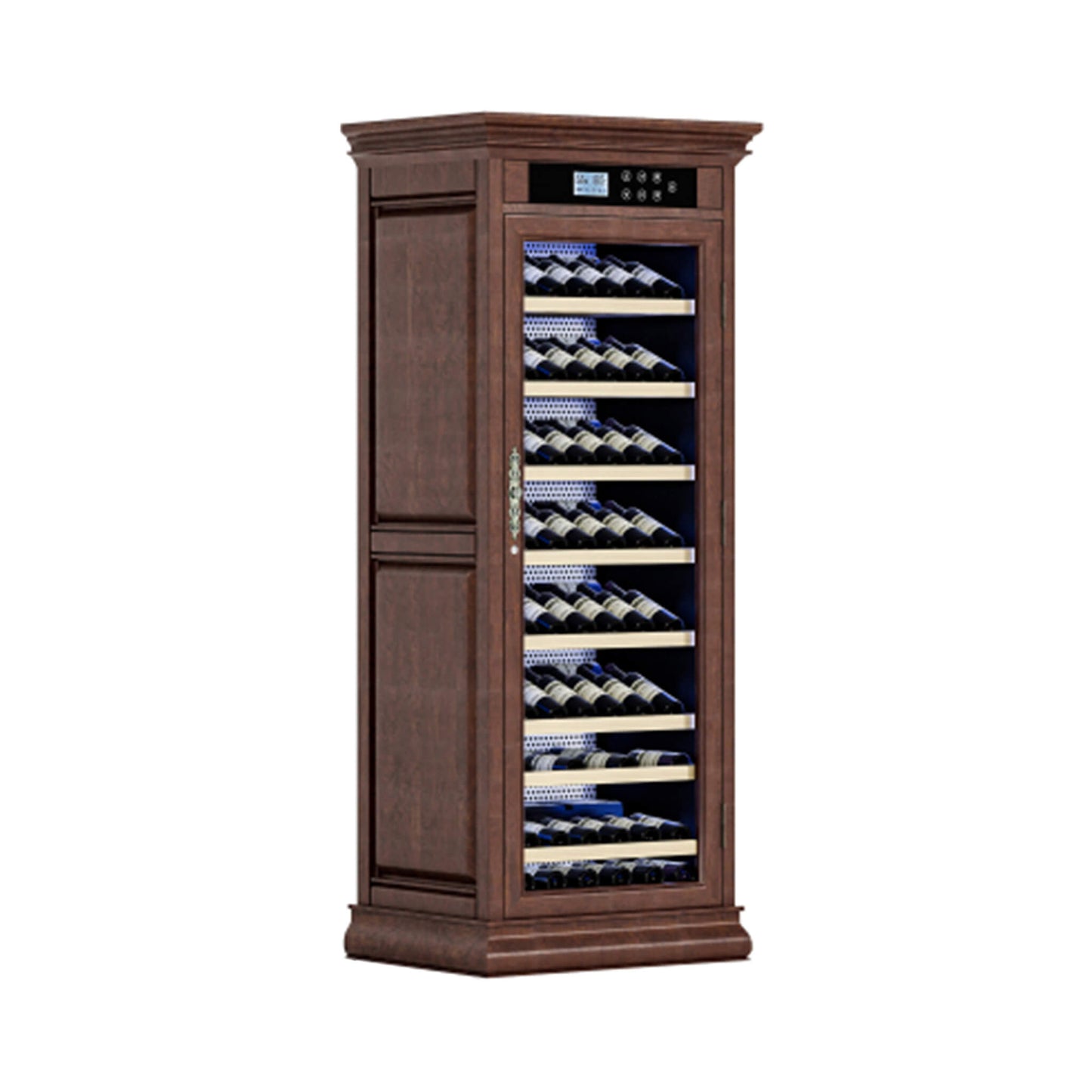Nuvia 102-Bottle 10.6 Cu.Ft Wine Cooler Cabinet With LED Lighting And Temperature Control (SAK69027)